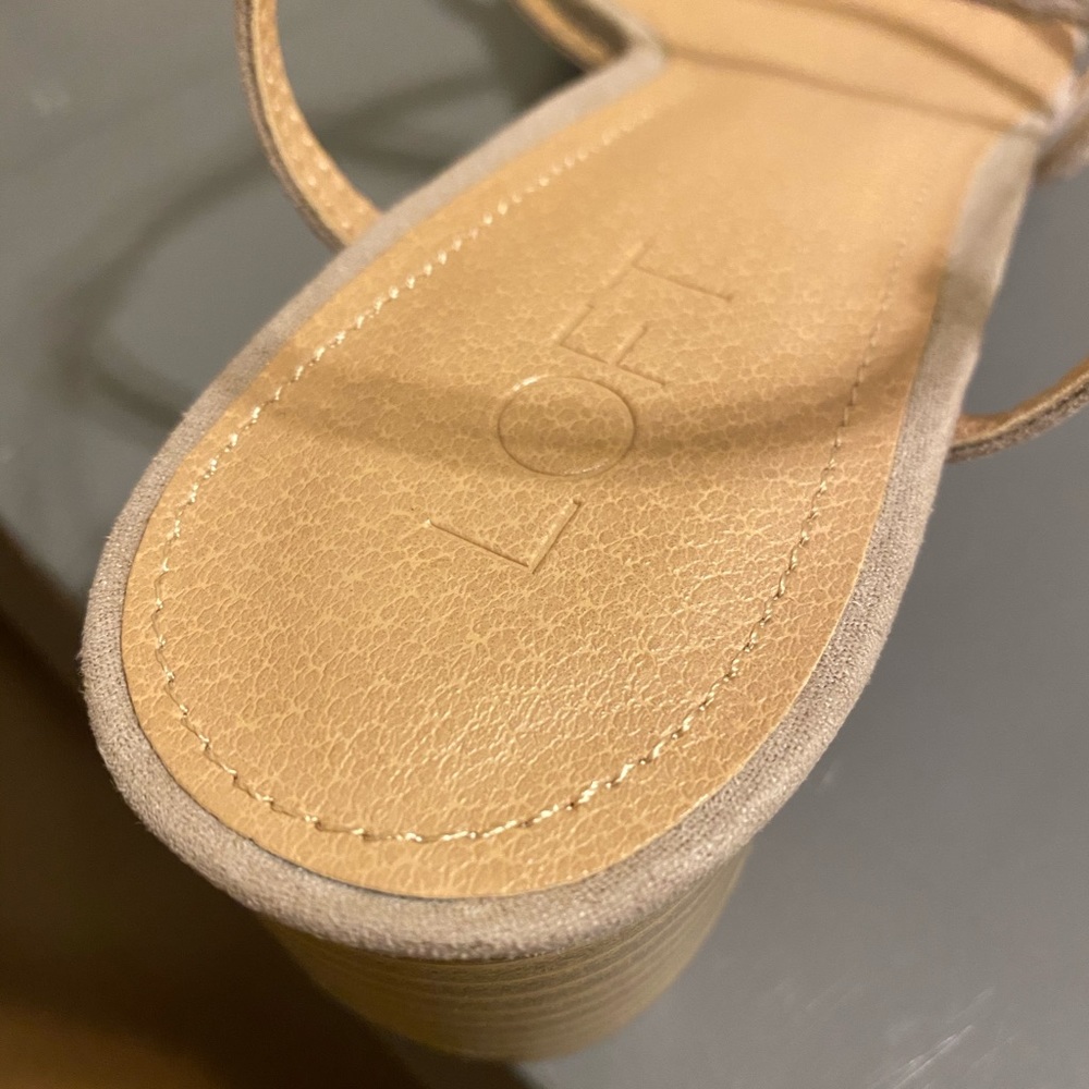 Loft Strappy Block Heel Pink Note - Picture 6 of 6